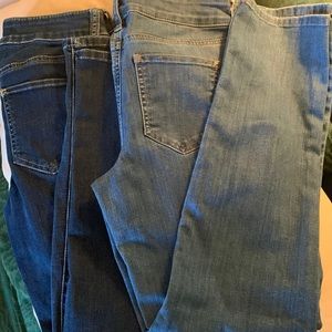 Lot of (2) Like New Straight Leg Jeans by Chicos. Size 0 Regular
